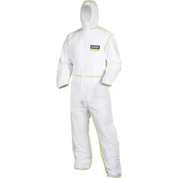 UVEX 9871012 vienkartinis apsauginis kostiumas Type 5/6, XL dydis, baltas