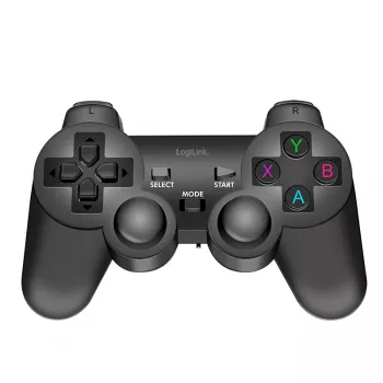 LogiLink AA0187 belaidis žaidimų pultas 2,4 GHz juodas, 8 m ryšio atstumas, PC, Android, PS3