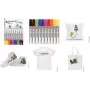 Marabu Textile Marker rinkinys, 10 skirtingų spalvų, vandeniniai, atsparūs skalbimui iki 60°C po fiksavimo 0115000000200