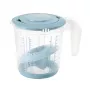keeeper Matteo matavimo indų rinkinys, 3 dalių, PP, Nordic Grey/Transparent, su integruotomis skalėmis skysčiams, cukrui, miltams 3004568015500