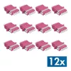LogiLink LC-Duplex Quad šviesolaidinių adapterių rinkinys, violetinis, 12 vienetų FA04LC7