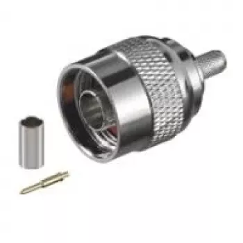 Wentronic Goobay N tipo presuojamas jungtis RG58 kabeliui, 5,2 mm, auksuotas kontaktas, 50 omų 11361