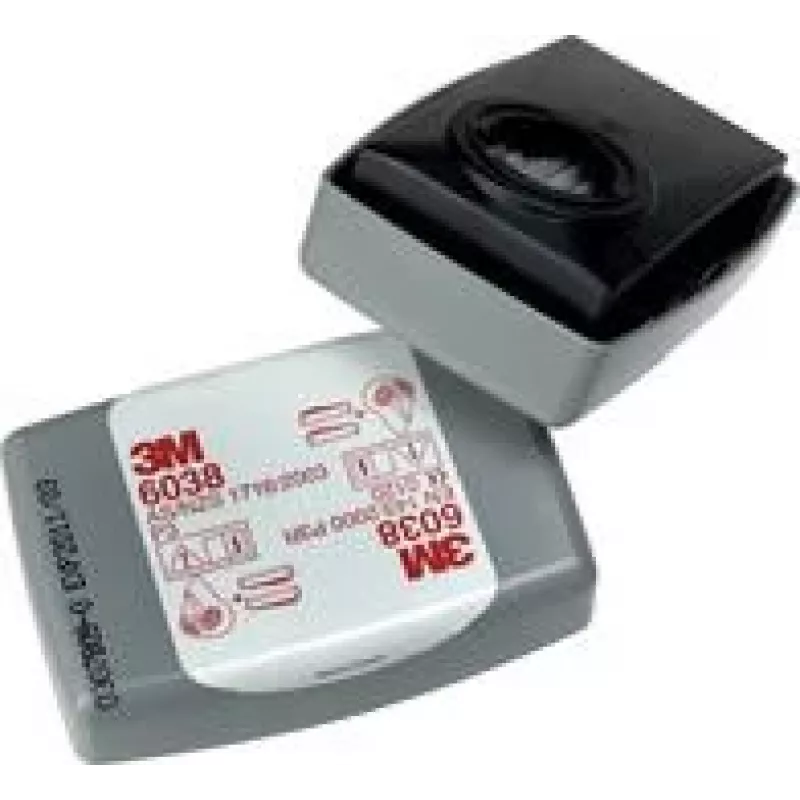 3M dalelių filtras su aktyvuota anglimi, P3R 6038 - 20 vienetų (10x 2 pak.) - reikia 2 filtrų vienai kaukei (6038)