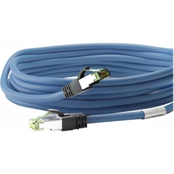 Wentronic Goobay CAT 8.1 tinklo kabelis, S/FTP (PiMF), mėlynas, 2 m - LSZH be halogenų, varis AWG 24 (45660)