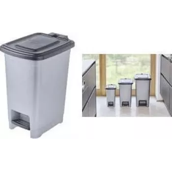 keeeper Olaf pedal bin, 25 litrų, polipropilenas, šviesiai sidabrinės spalvos 1031416000000