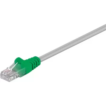 Wentronic Goobay CAT 5e Crossover tinklo kabelis, U/UTP, pilkas-žalias, 2 m - CCA varis-aliuminis (68864)