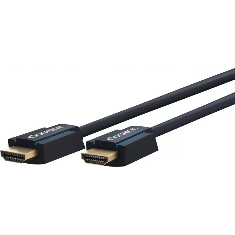 ClickTronic 70308 12,5 m High Speed HDMI kabelis su Ethernet - mėlynas