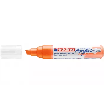 Edding 5000 akrilinis žymeklis su plačiu kaltiniu antgaliu - oranžinis - 5-10 mm 4-5000066
