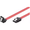 Wentronic 93116 SATA III laidas 0,5 m raudonas, 6 Gbps su fiksavimo spaustukais