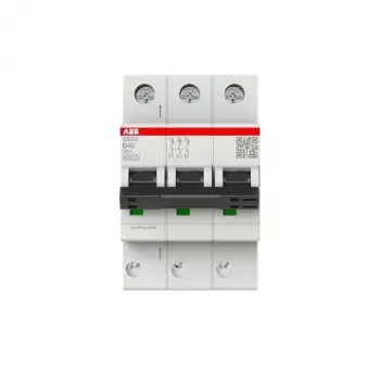 ABB SX203-B40 3 polių automatinis grandinės pertraukiklis, B tipo, 40 A, 400 V AC, 6 kA