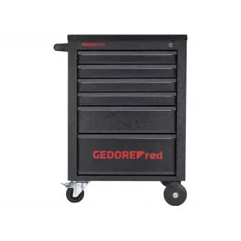 Gedore RED MECHANIC dirbtuvių vežimėlis, 6 stalčiai, juodas (3300012)