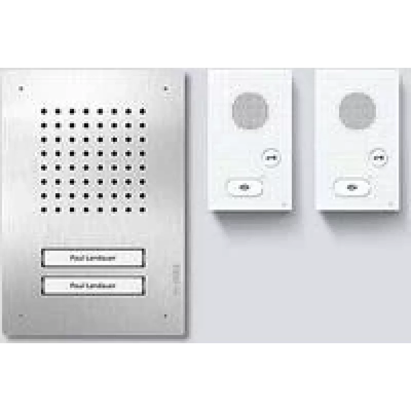 Siedle SET CLAB 850-2 E/W garso domofono rinkinys Classic, nerūdijantis plienas/baltas, 210010046-00