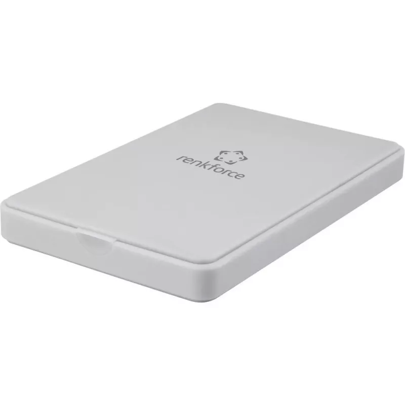 Renkforce RF-4505644 2,5 inch SATA HDD/SSD išorinis korpusas, USB 3.0, baltas