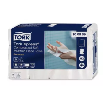 TORK 100889 Xpress Multifold popieriniai rankšluosčiai, balti (12 pakelių)