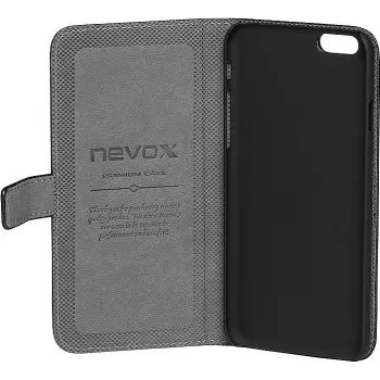 Nevox ORDO dėklas-apdangalas Sony Xperia Z5 - PU oda, juodas