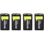 VOLTCRAFT 9 V Block įkraunama baterija NiMH 270 mAh 8,4 V, paruošta naudoti, 4 vienetai (VC-17275530)