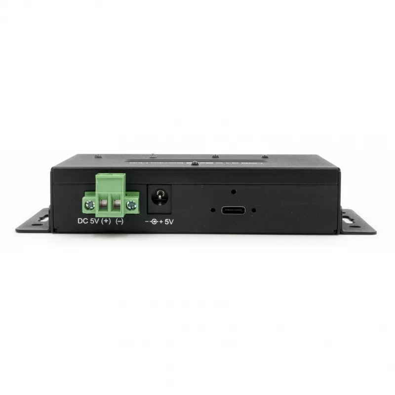 EXSYS EX-1240HMVS pramoninis 4 prievadų USB 3.2 Gen 2 šakotuvas, DIN bėgių tvirtinimas, metalinis