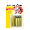 FABER-CASTELL EBERHARD FABER veido dažų pieštukai, trumpi, 6 spalvos, didelio intensyvumo, dermatologiškai testuoti, 1 rinkinys (579106)