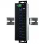 EXSYS EX-1110HMVS-WT pramoninis 10 portų USB 3.2 Gen 1 šakotuvas, montuojamas ant DIN bėgio, metalinis, 5Gbps