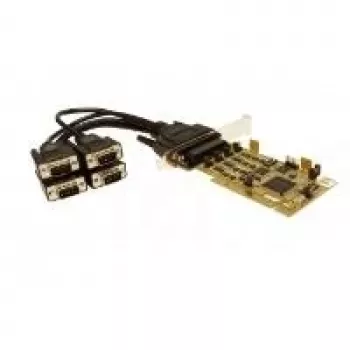 EXSYS EX-42374 4 prievadų RS-232/422/485 PCI Express Low Profile nuoseklusis adapteris