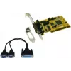 EXSYS EX-42372IS 2 prievadų PCI RS-422/485 serijinė plokštė su apsauga nuo viršįtampių, žemo profilio
