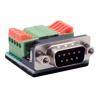 EXSYS EX-49000 serijinio adapterio kabelis D-SUB 9 kontaktų vyriškas į 10 kontaktų gnybtų bloką, 30 cm
