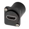 EXSYS EX-49152 HDMI D-Type adapteris, moteriškas į moterišką, skydinis montavimas, 4K 60Hz
