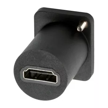 EXSYS EX-49152 HDMI D-Type adapteris, moteriškas į moterišką, skydinis montavimas, 4K 60Hz