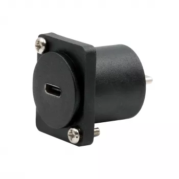 EXSYS EX-49167 D-Type USB-C moteriškas į vyrišką adapteris, skirtas montuoti skydelyje, USB 3.2 Gen 2, 10Gbps