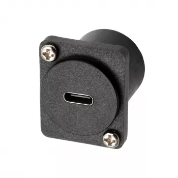 EXSYS EX-49167 D-Type USB-C moteriškas į vyrišką adapteris, skirtas montuoti skydelyje, USB 3.2 Gen 2, 10Gbps