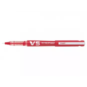 PILOT V5 Hi-Tecpoint Begreen tušinukas su ritinėliu, raudonas rašalas, 0,3 mm linija, užpildomas, raudonas korpusas 442797