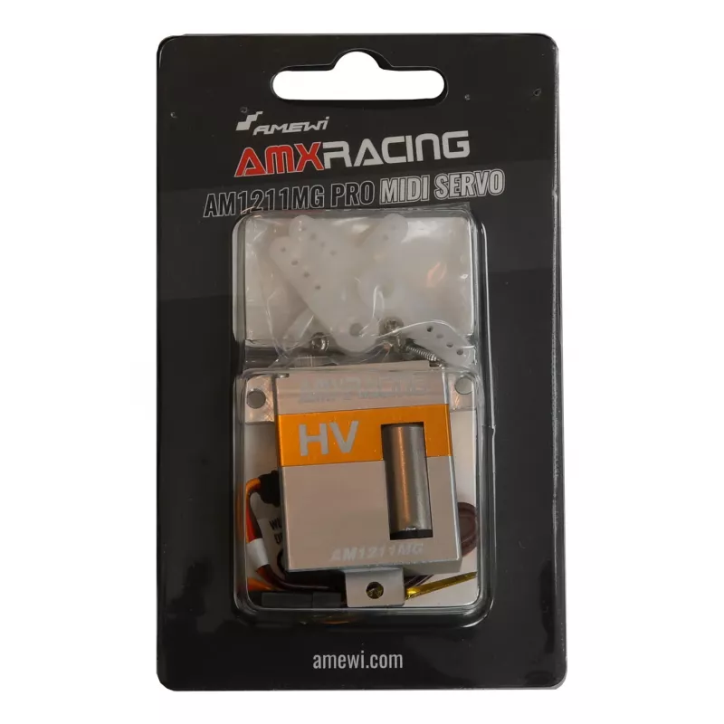 Amewi Midi-Servo AMXRacing AM1211MG PRO Midi skaitmeninis servo metalinė pavara 28456
