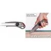 NT Cutter L-550GP 18 mm lūžtamas universalus peilis su aliuminio korpusu, metaliniu ašmenų kreiptuvu, varžtiniu fiksatoriumi, antracito spalvos