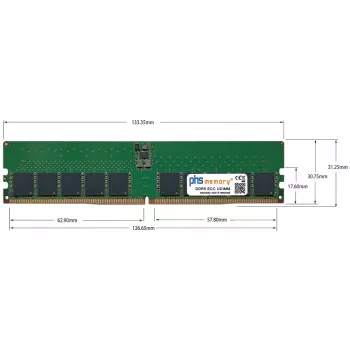 PHS-memory 16GB DDR5 UDIMM ECC 5600MHz PC5-44800E atminties modulis, skirtas ASRock B850M-X WiFi SP571199