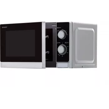 Sharp R200INW Solo mikrobangų krosnelė 20L 800W juoda/sidabrinė