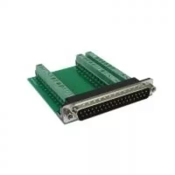 EXSYS EX-49035 D-SUB 37 kontaktų kištukas į 39 polių gnybtų bloko adapterį, žalia/sidabro spalvos