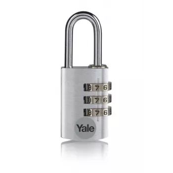 Yale YE3CB/38/131/1/S 38 mm sidabrinė kombinacinė spyna