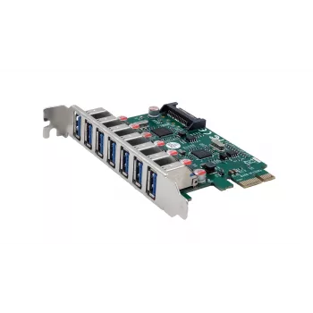 EXSYS USB 3.2 Gen 1 PCIe plėtimo plokštė su 7 prievadais (VIA lustas) EX-11088-2