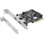 EXSYS EX-12001-2 PCIe x2 žemo profilio USB 3.2 Gen 2x2 adapteris