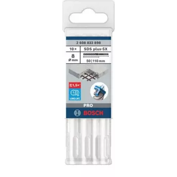 BOSCH PRO SDS Plus-5X gręžtuvas grąžtas 8x50x110 mm 2608833898