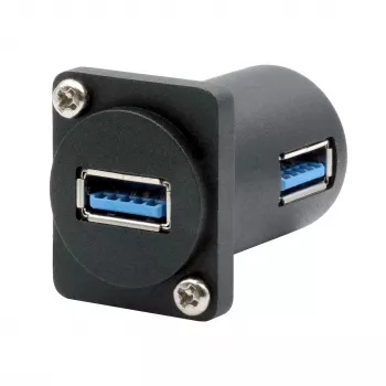 EXSYS EX-49154 D-Type adapteris USB-A female į female 90°, USB 3.2 Gen 1