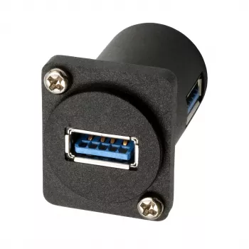 EXSYS EX-49154 D-Type adapteris USB-A female į female 90°, USB 3.2 Gen 1