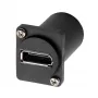 EXSYS EX-49170 DisplayPort į Mini DisplayPort moteriškas adapteris, skirtas montuoti skydelyje, 4K UHD