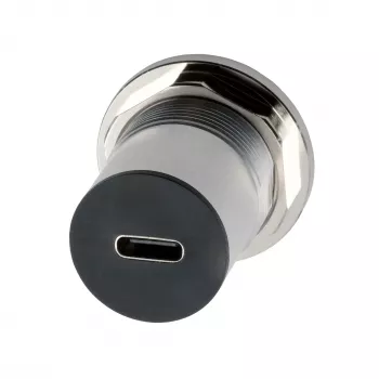 EXSYS EX-49195 USB-C moteriškas į moterišką skydo montavimo adapteris, metalinis, USB 3.2 Gen 1
