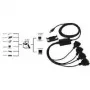 EXSYS EX-1324 USB 2.0 į 4 prievadų RS-232 serijinis adapteris, metalinis korpusas, FTDI lustas, 921,6 Kbps, DB9 male