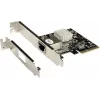 EXSYS EX-6061-2 Dviejų prievadų 10GbE PCIe x4 žemo profilio tinklo adapteris