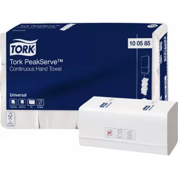 TORK PeakServe® Continuous™ H5 rankšluosčiai, 1 sluoksnio, balti, 4920 vnt. (100585)