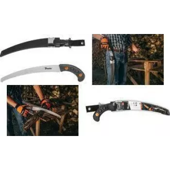 Bradas V-SERIES sodo pjūklas su dėklu, 320 mm SK5 grūdinto plieno geležtė, trigubai galąsti dantys, pjovimas traukiant KT-V1404K