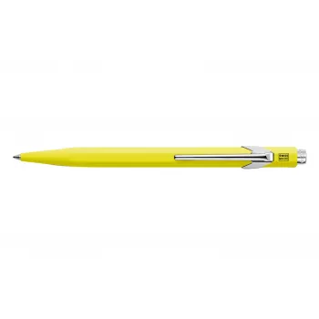 Caran d'Ache 849 PopLine Fluo tušinukas, fluorescencinis geltonas, mėlynas rašalas, vidutinis 849.470