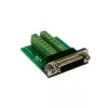 EXSYS EX-49015 D-SUB 15 kontaktų kištukas į 16 kontaktų gnybtų bloko adapterį, žalias/sidabrinis